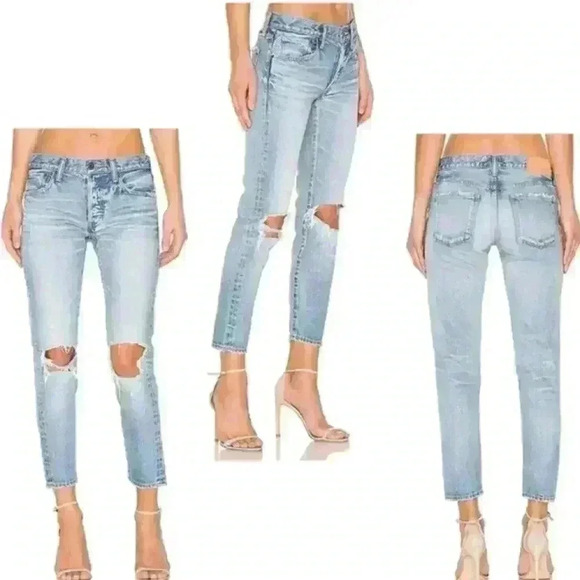 MOUSSY Vintage Latrobe Distressed Skinny Jeans Size 28 - Picture 5 of 10